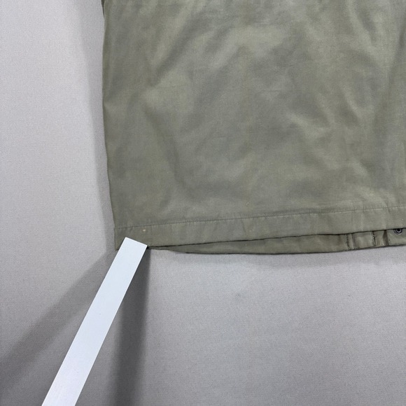 Vintage Nautica Field Jacket Men's Large Beige Full Zip Pockets Field Chore - Picture 9 of 11